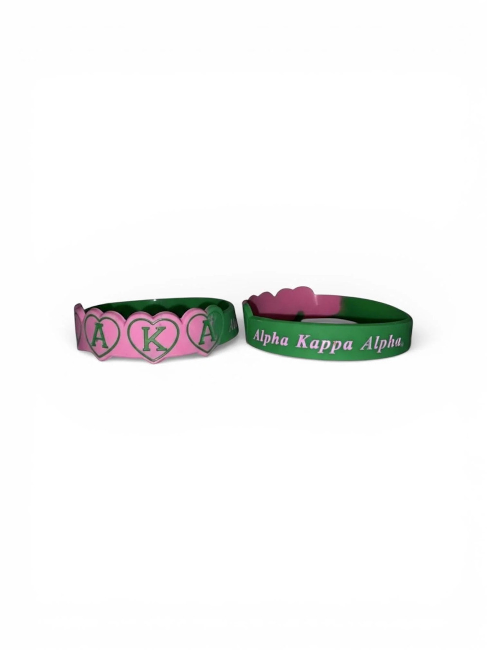 AKA Silicone Bracelet | Pink & Green